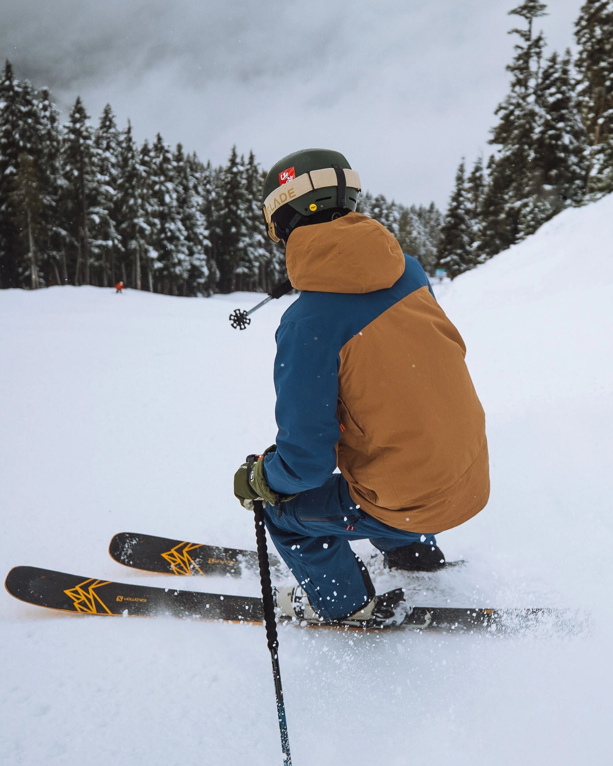 Snowscape Men's Recycled Jacket - Dark Denim/Toffee - Lifestyle