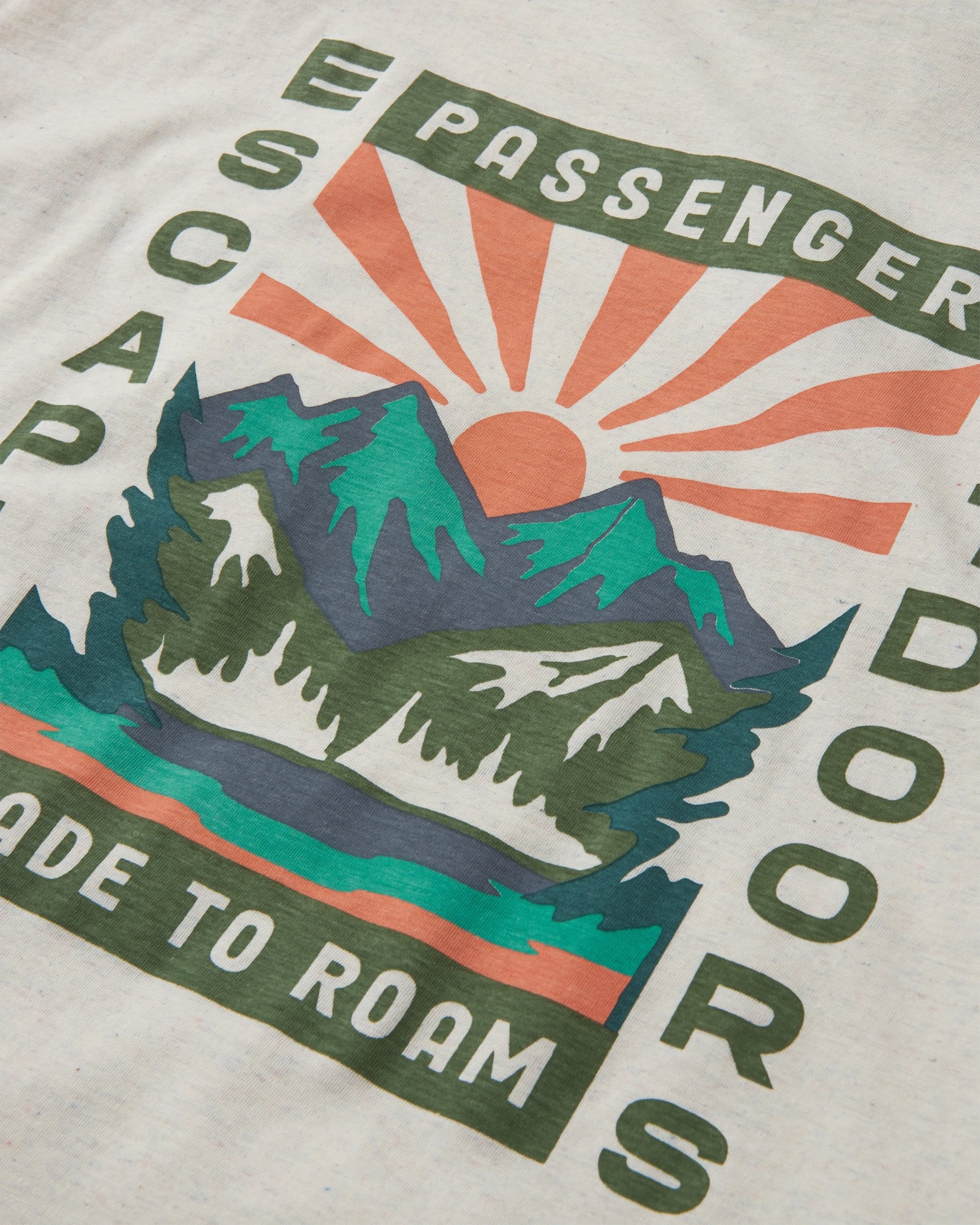 Sierra Recycled Relaxed Fit T-Shirt - Milky Marl - Flatlay