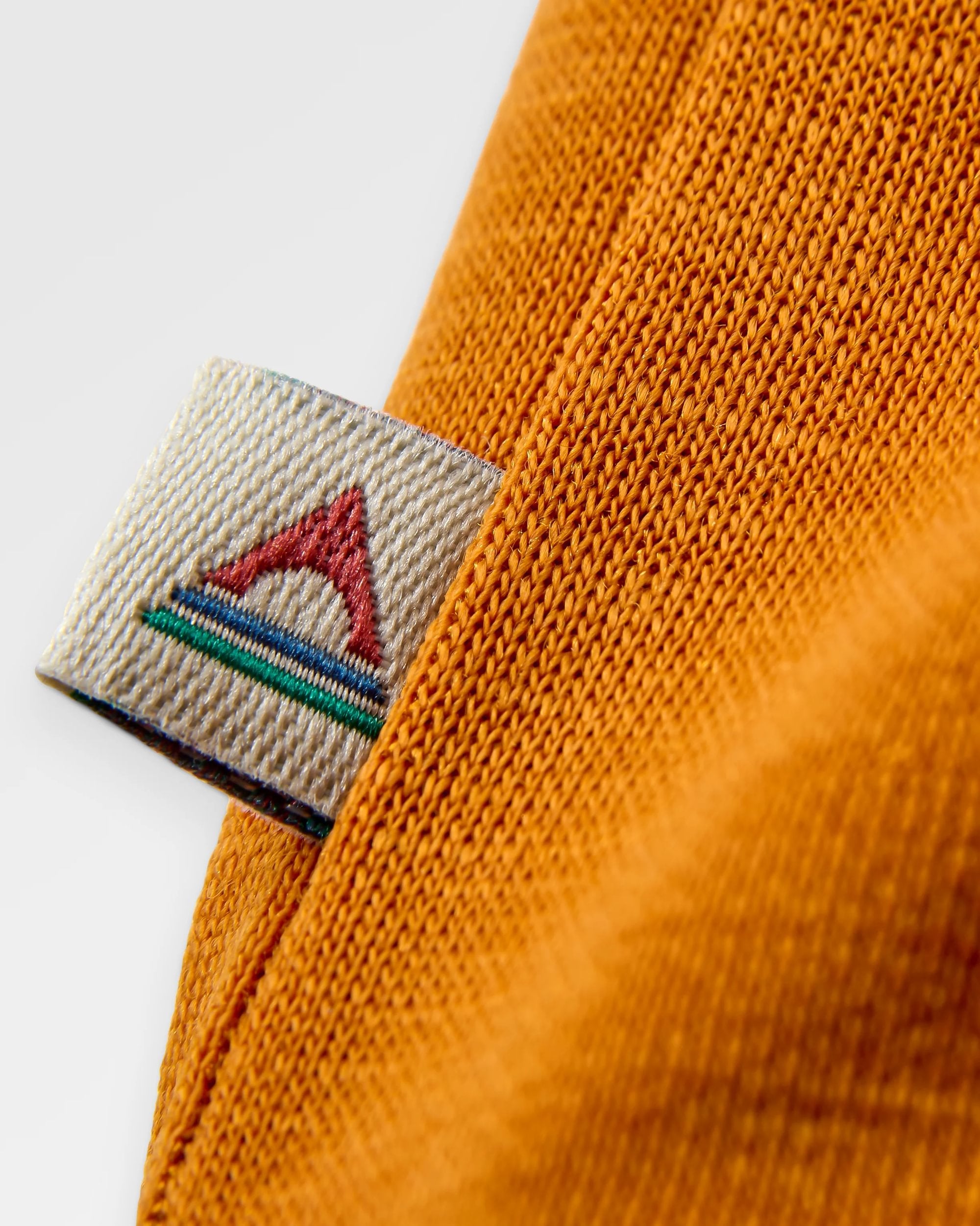 Camp Lost Lightweight Merino T-Shirt - Retro Orange - Flatlay