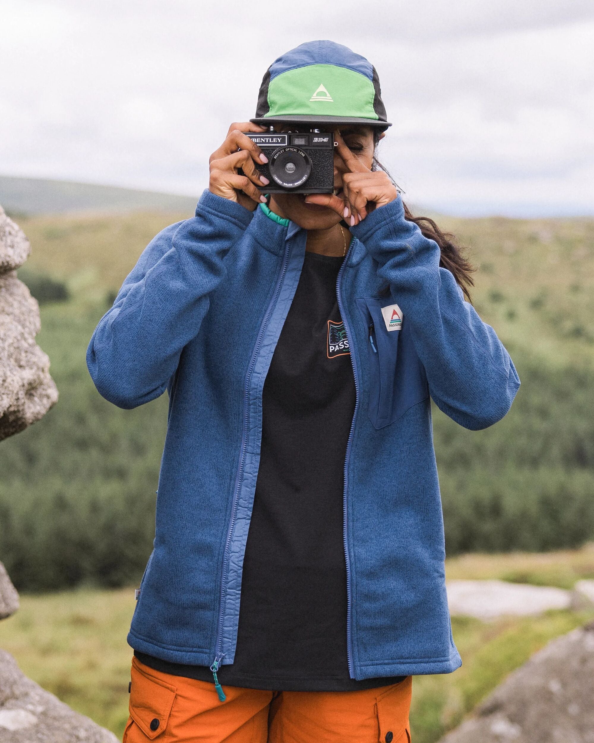 Stargazer Recycled Polartec® Fleece - Dark Denim - Lifestyle