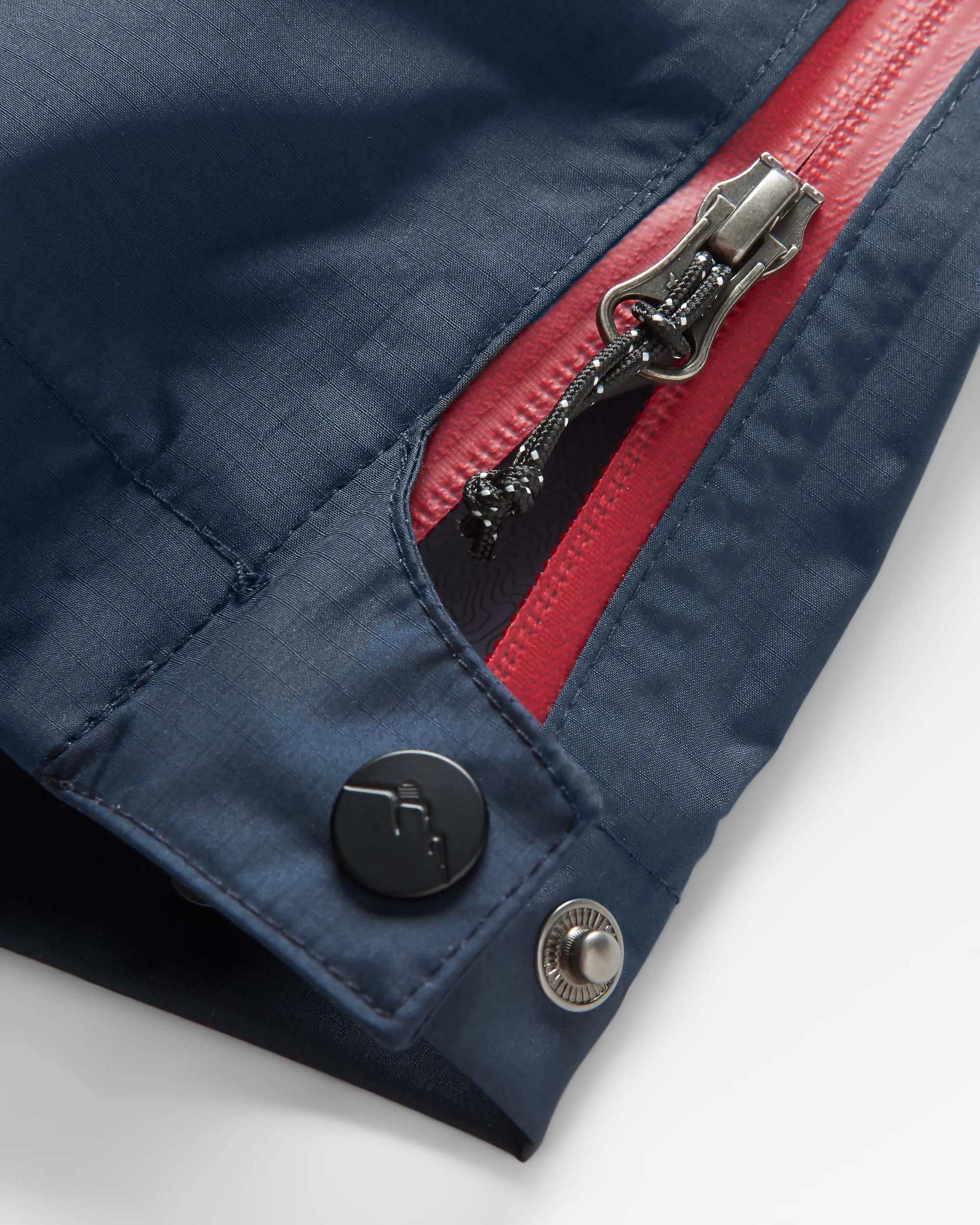 Droplet Recycled Waterproof Trouser - Deep Navy - Flatlay