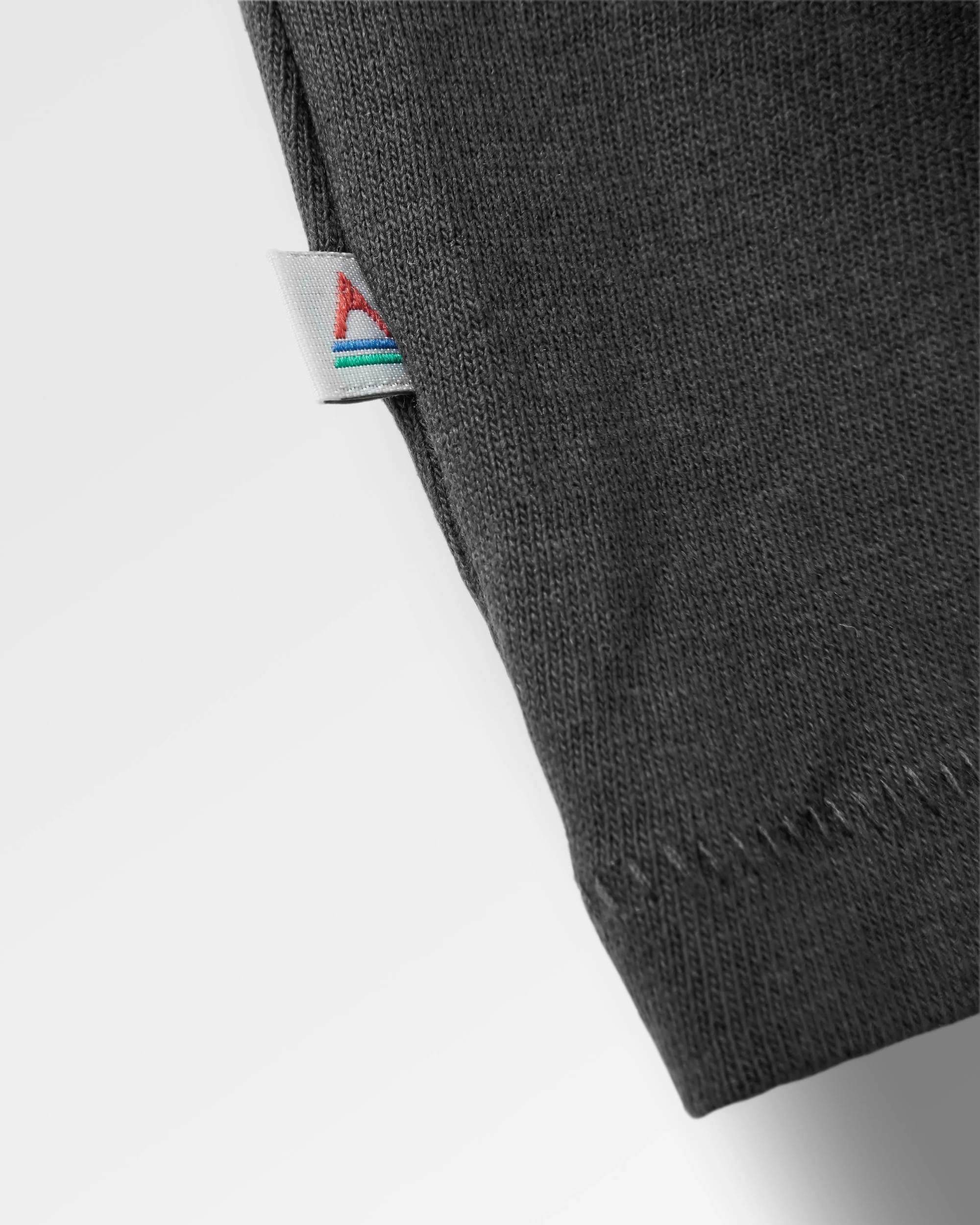 Escapism Recycled LS T-Shirt - Black - Flatlay