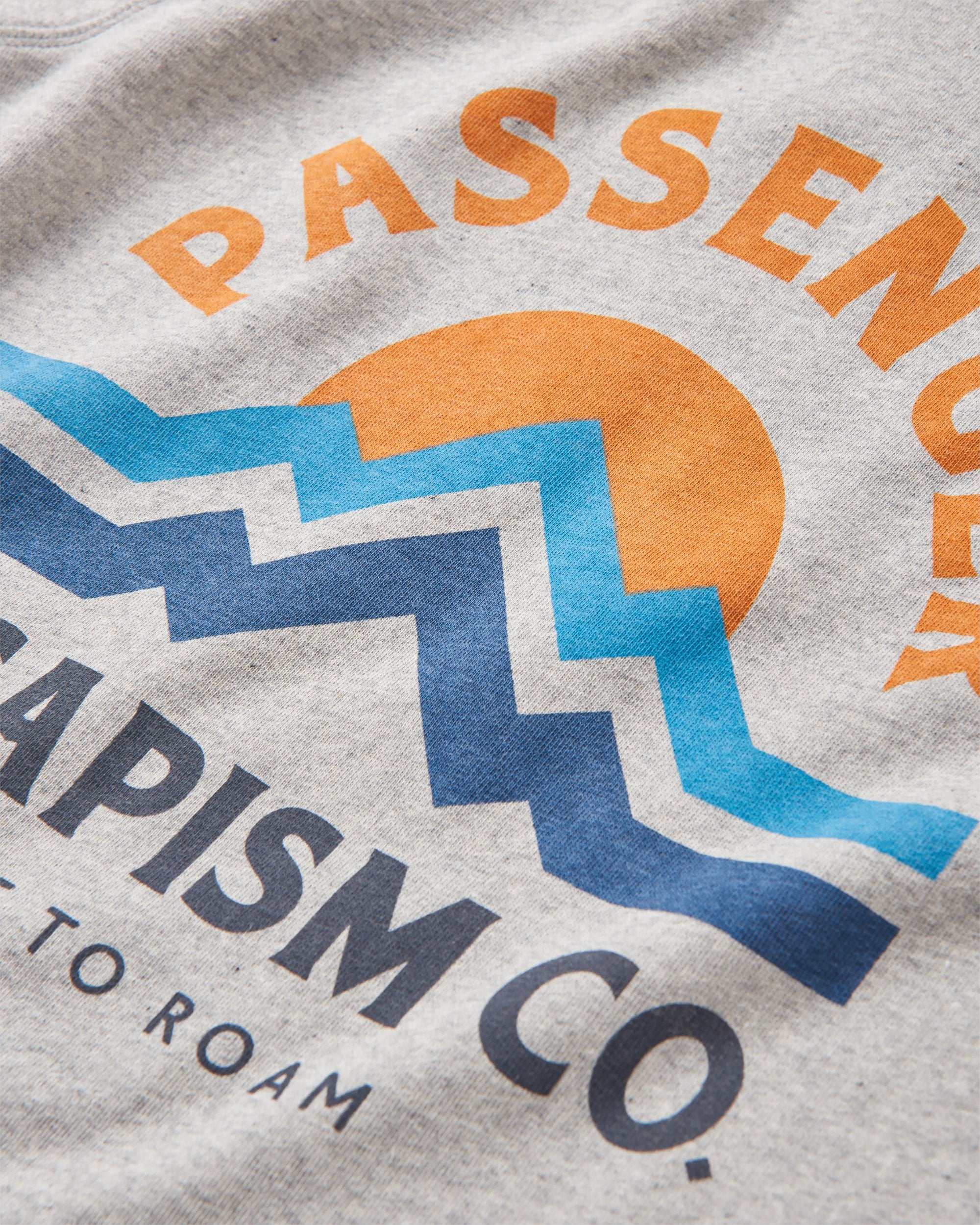 Breathe Recycled Cotton Sweatshirt - Mid Grey Marl - Flatlay