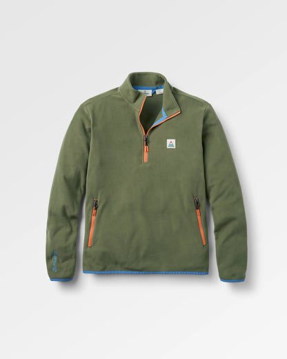 Switchback Recycled Micro Polartec® Fleece - Khaki - Flatlay