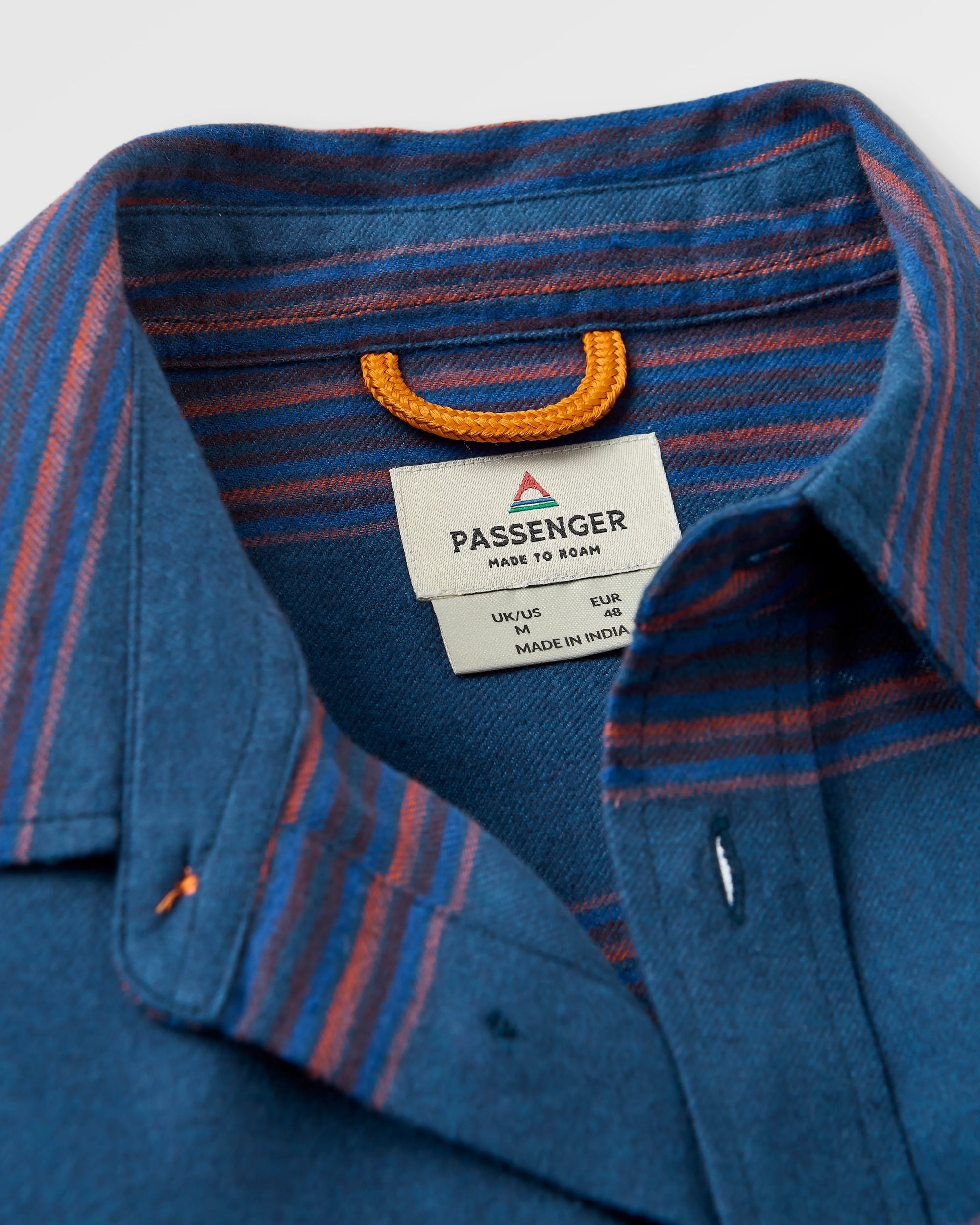 Backcountry Stripe Light Shirt - Rich Navy/Deep Plum Stripe - Flatlay