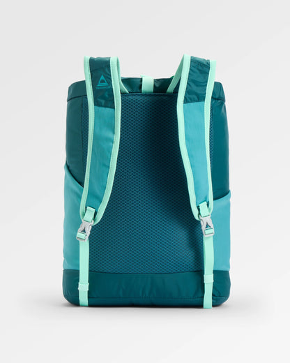 Travelscape Light Tote - Mediterranean/ Ocean Teal - Flatlay