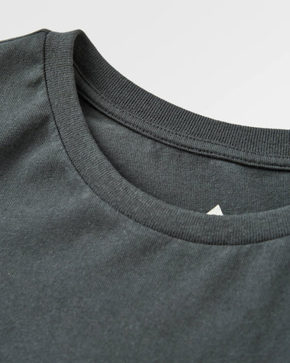 Easy Days Recycled Cotton T-Shirt - Black - Flatlay