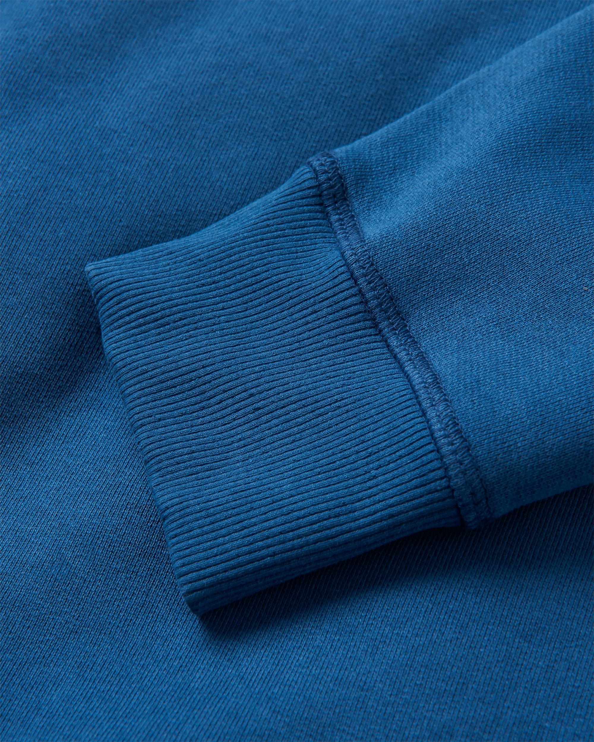 Heritage Recycled Cotton Sweatshirt - Dark Denim - Flatlay