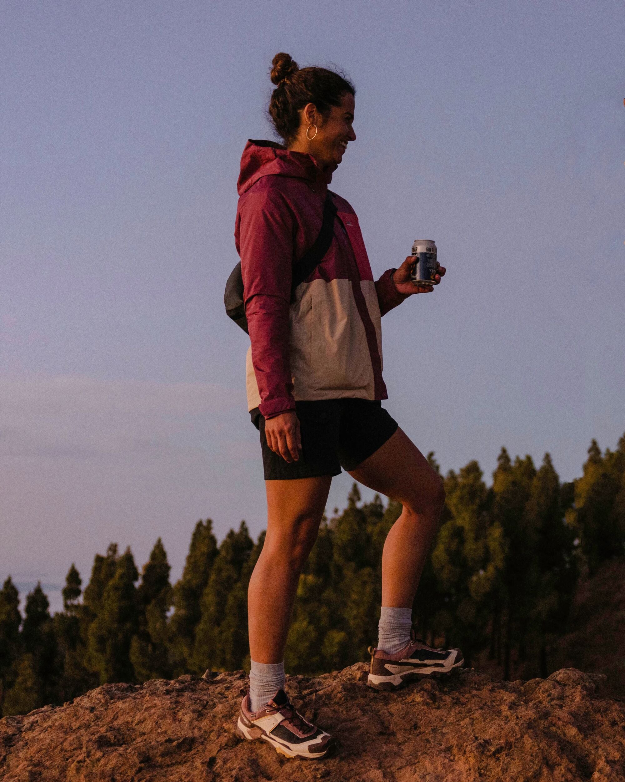 Trailscape Women's Waterproof Jacket - Maroon/Stone - Lifestyle