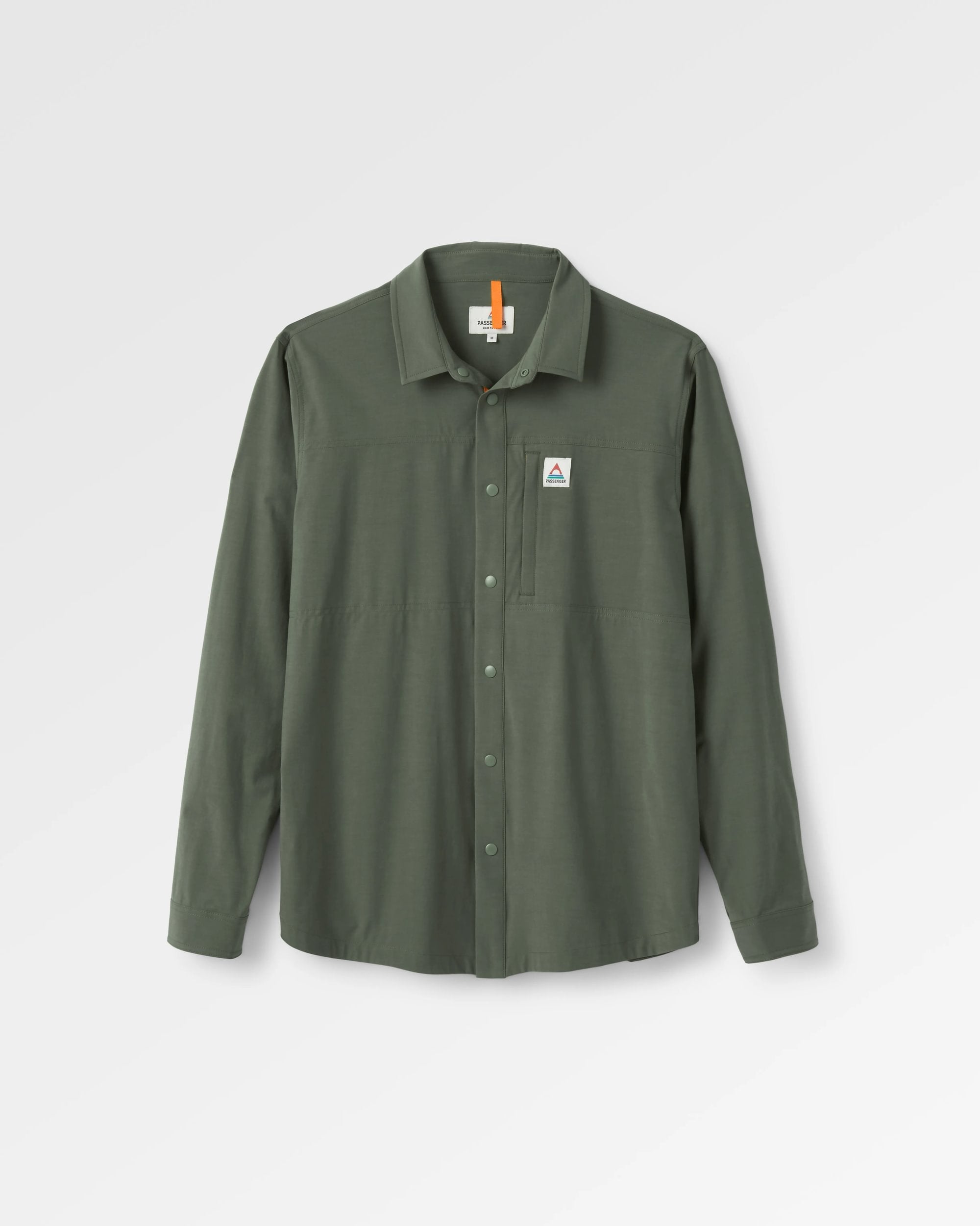 Traveller Stretch Shirt - Khaki - Flatlay