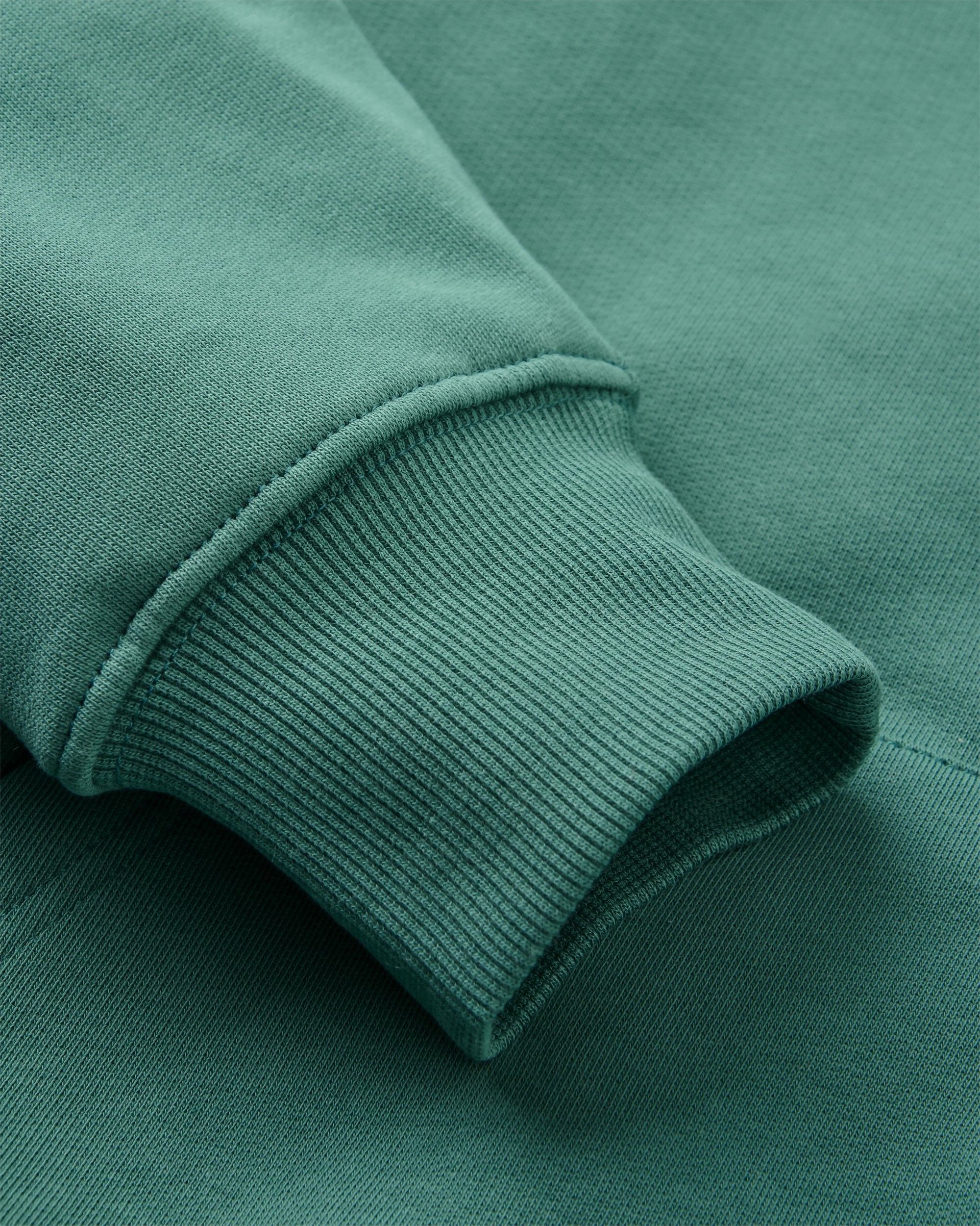 Snapshot Organic Cotton Relaxed Fit Hoodie - Deep Ocean - Flatlay