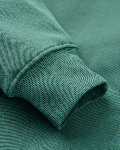 Snapshot Organic Cotton Relaxed Fit Hoodie - Deep Ocean - Flatlay