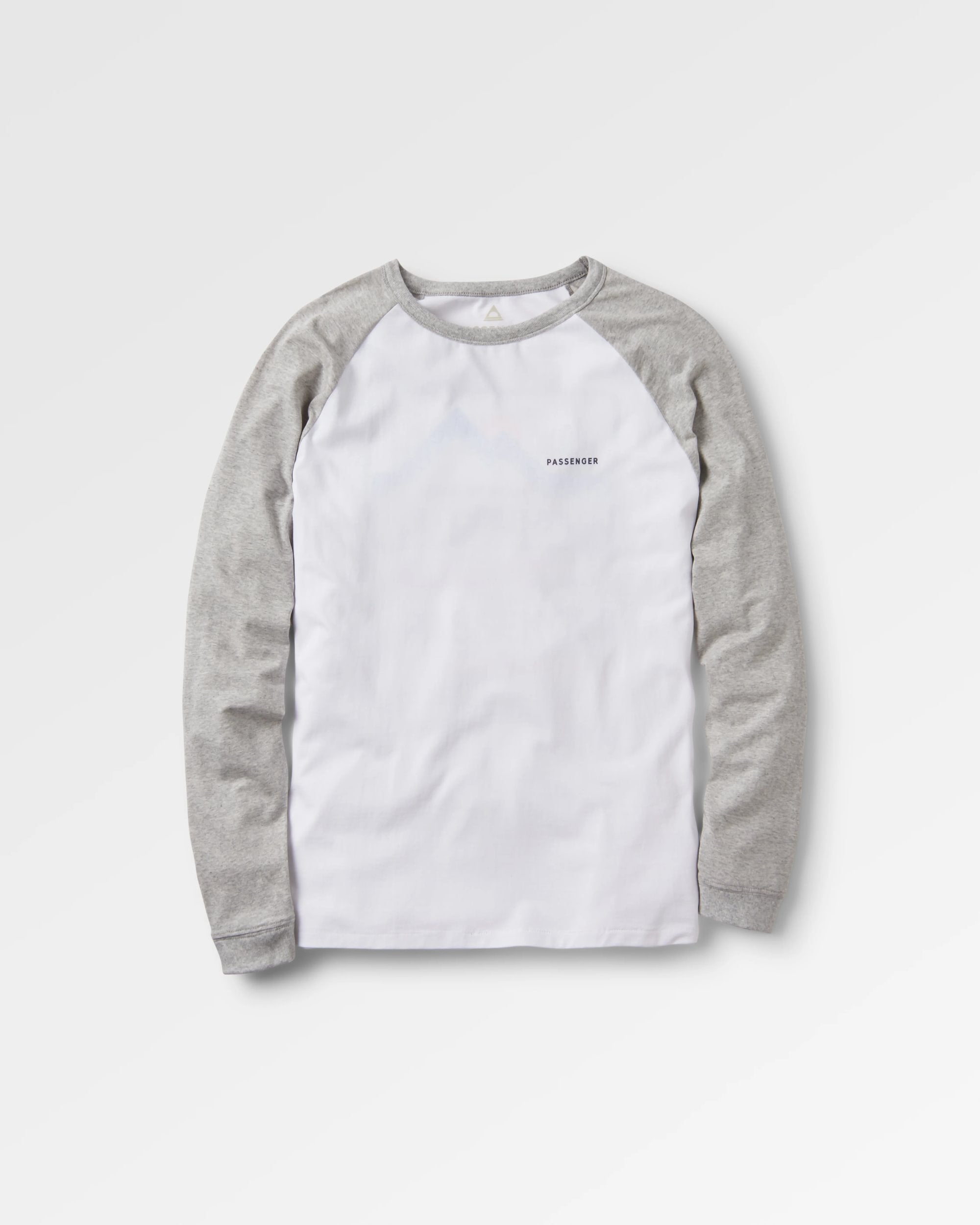 Made To Roam Recycled LS T-Shirt - White - Flatlay
