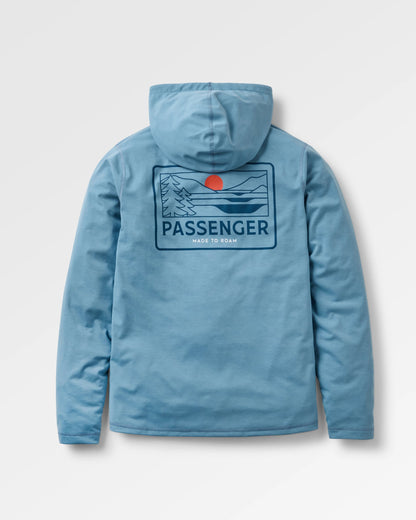 Roamscreen UPF50 Drirelease® Men's Hoodie - Faded Denim - Flatlay