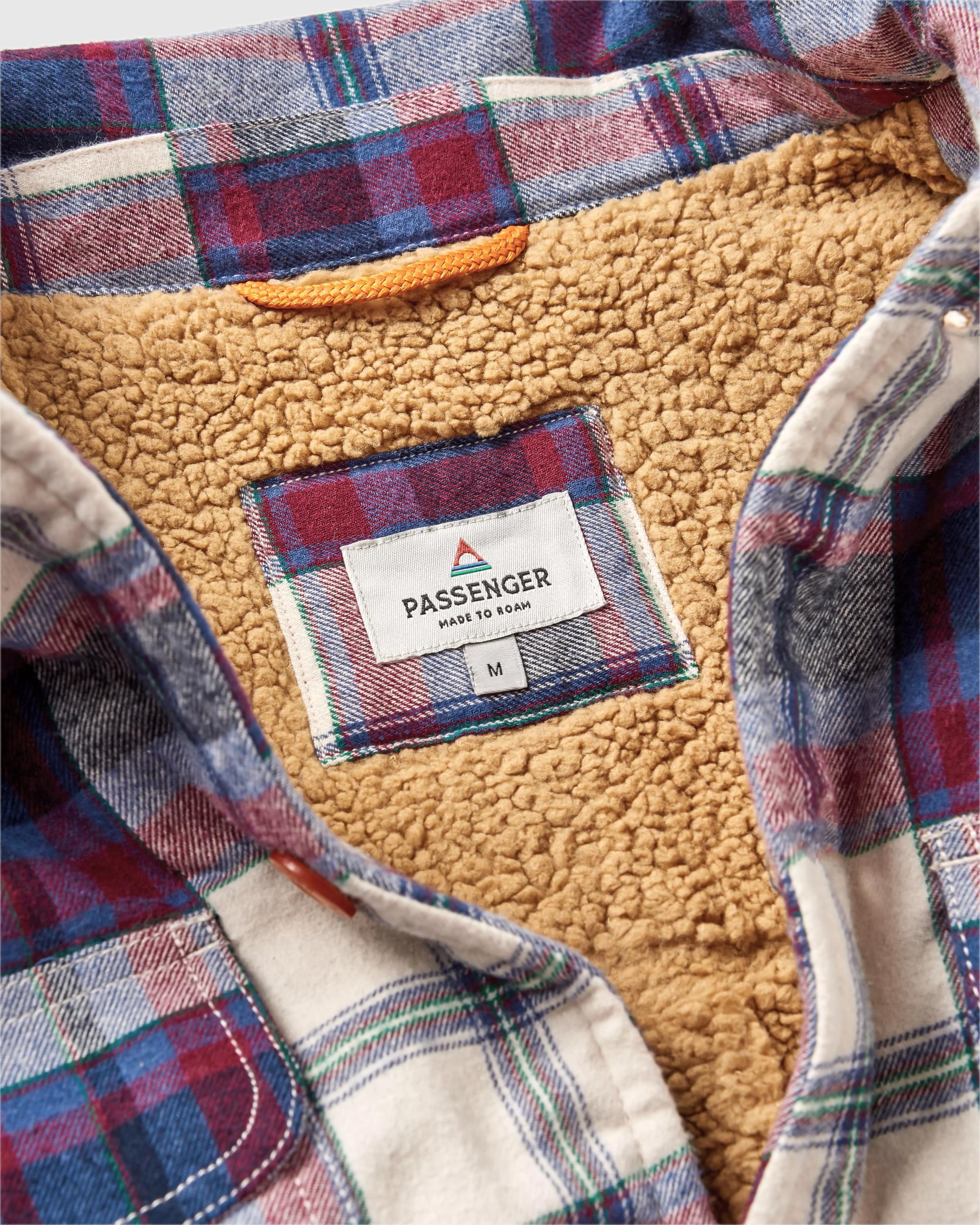 Freestyle Sherpa-Lined Overshirt - Vintage White - Flatlay