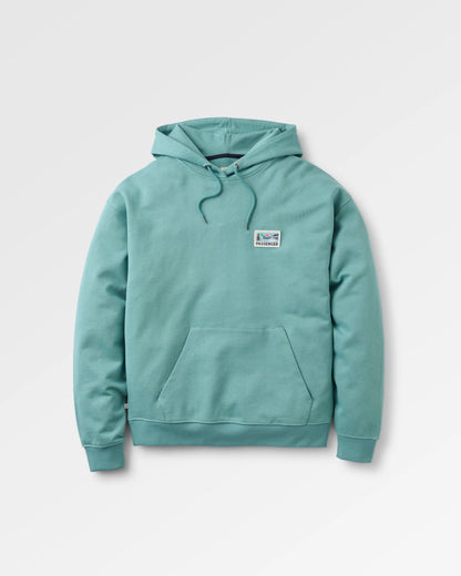 Roamer Patch Relaxed Fit Hoodie - Arctic - Flatlay