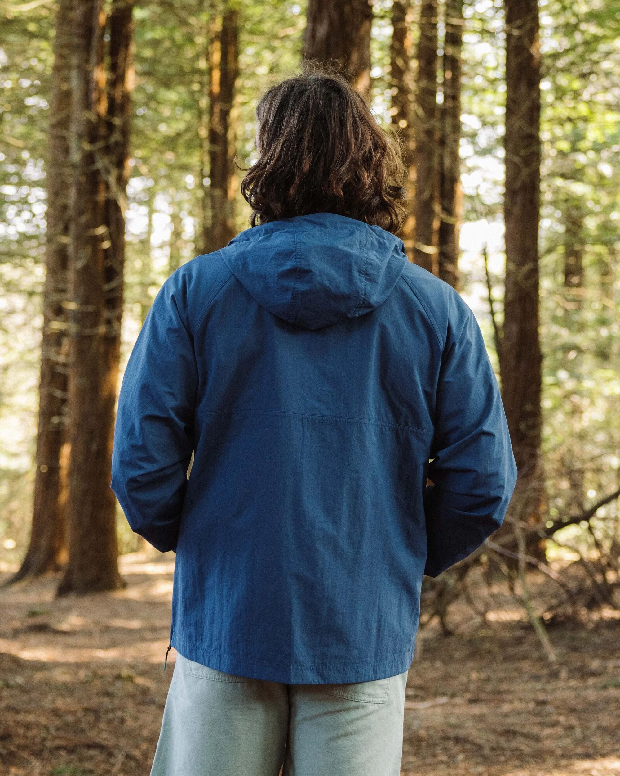 Seek Out Water Resistant Anorak - Dark Denim - Lifestyle