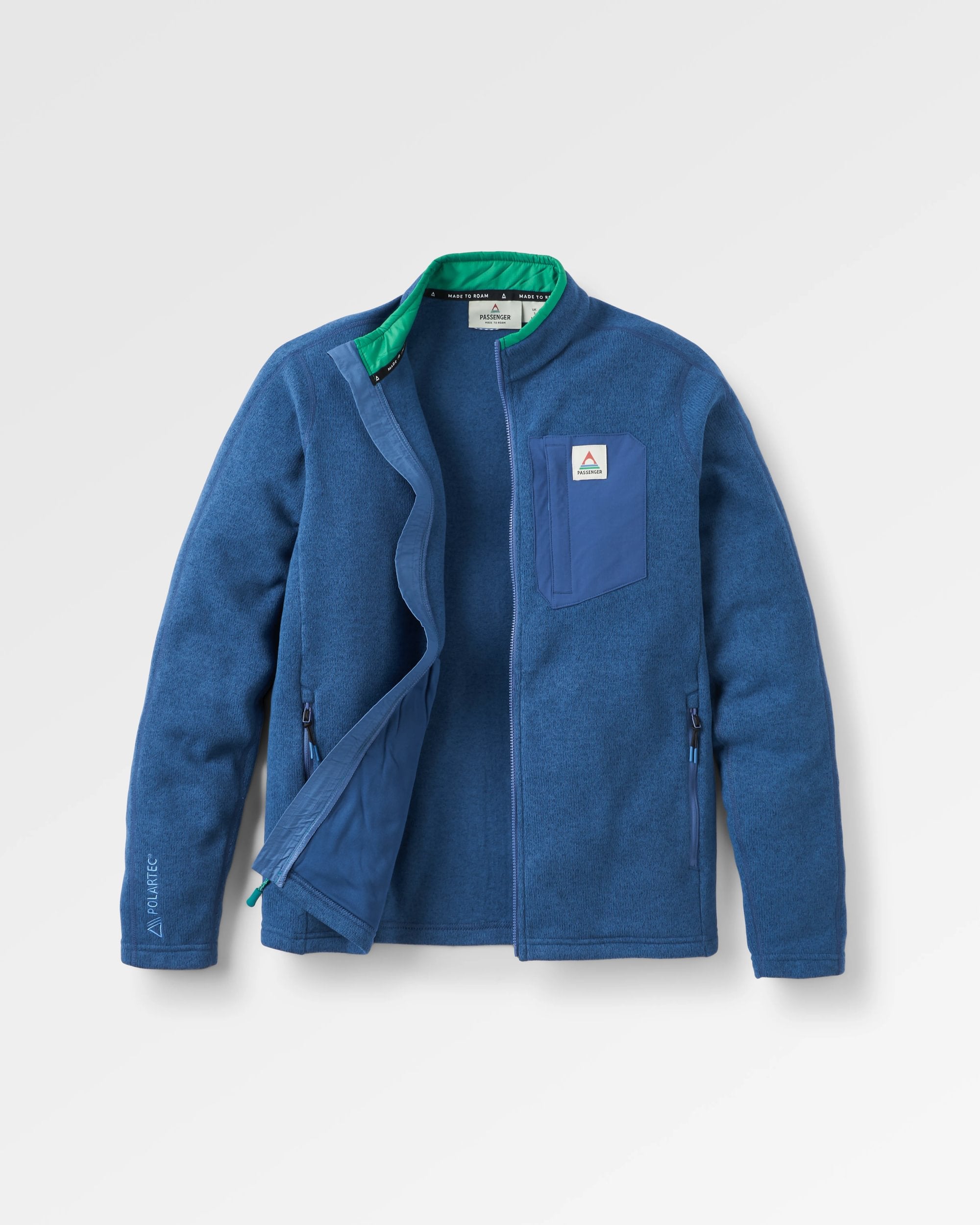 Stargazer Recycled Polartec® Fleece - Dark Denim - Flatlay