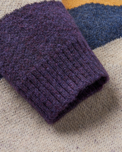 Scenic Recycled Knitted Cardigan - Scenic Deep Plum