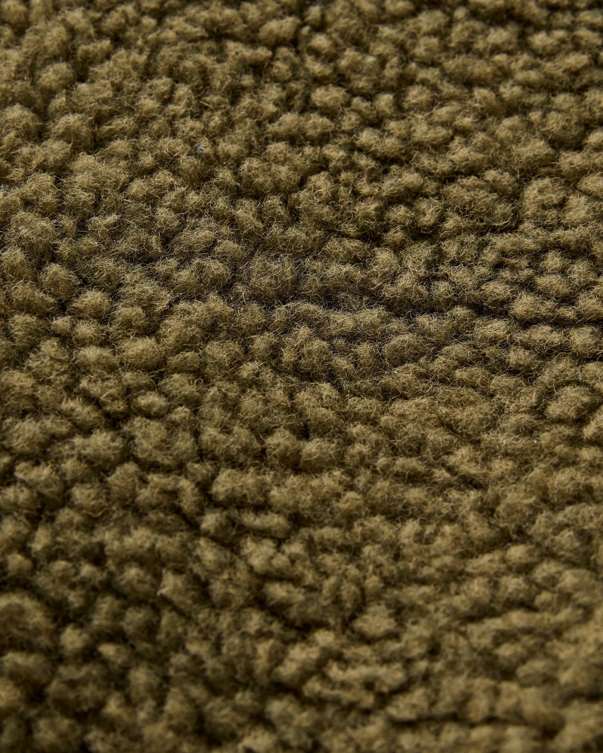 Adventure Recycled Deep-Pile Sherpa Fleece - Dark Olive - Flatlay