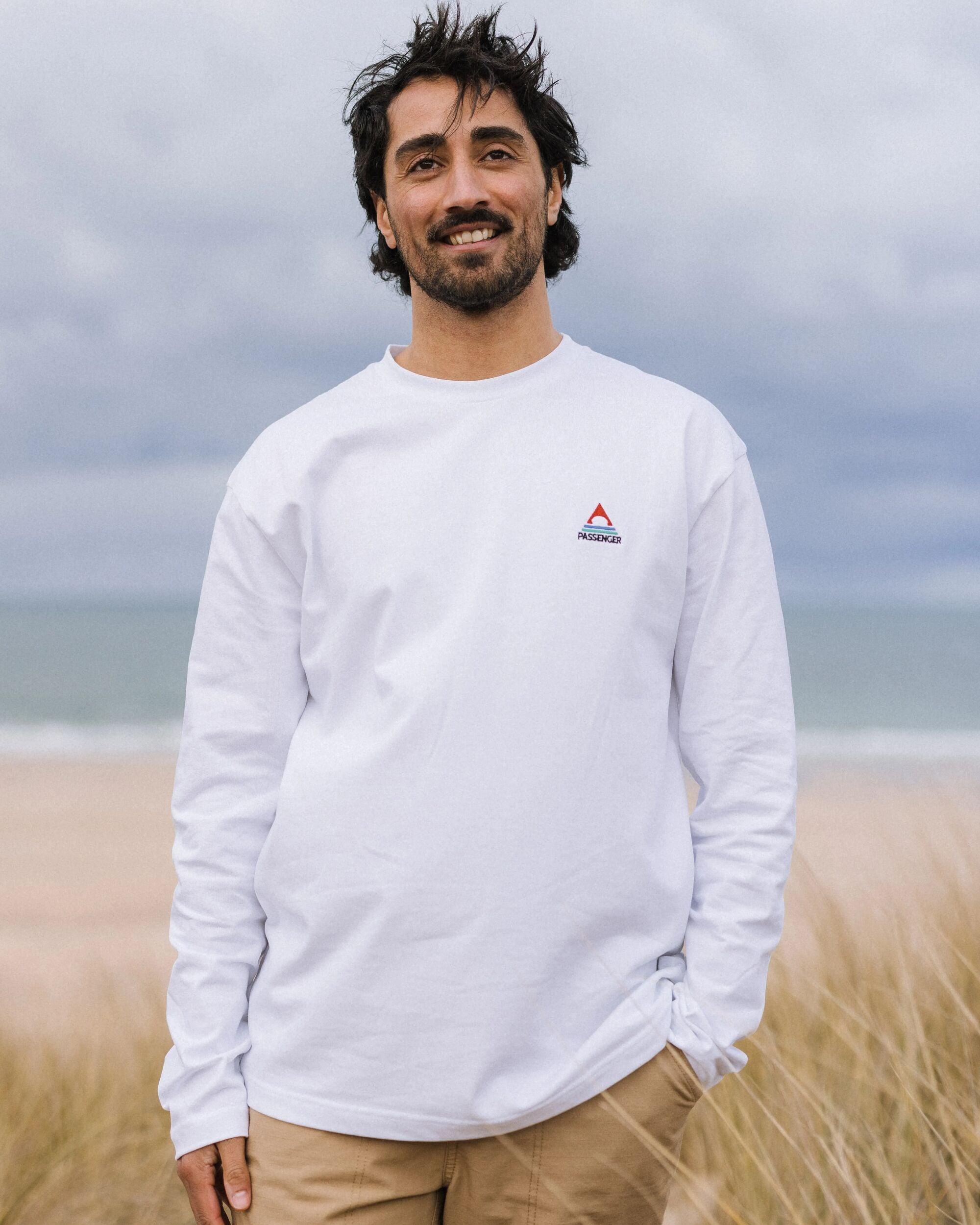 Vita Organic Cotton Relaxed Fit LS T-shirt - White - Lifestyle