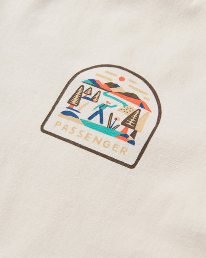 Lost Patch Women's Organic Cotton T-Shirt - White Sand - Flatlay