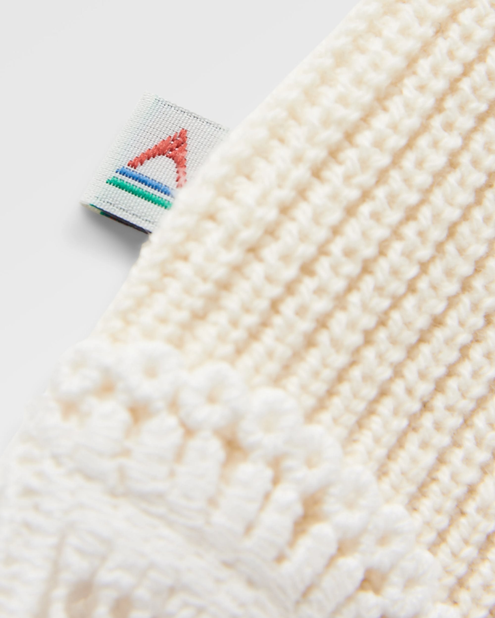 Vintage Organic Knitted Vest - Birch - Flatlay