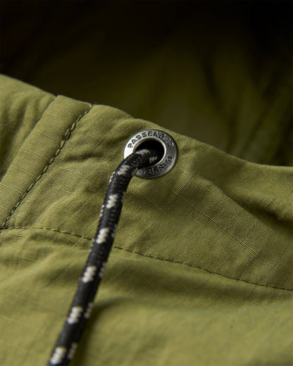 Seek Out Water Resistant Anorak - Khaki - Flatlay