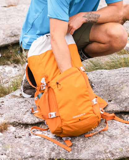 Trailscape Recycled 18L Backpack - Sunrise Orange - Lifestyle