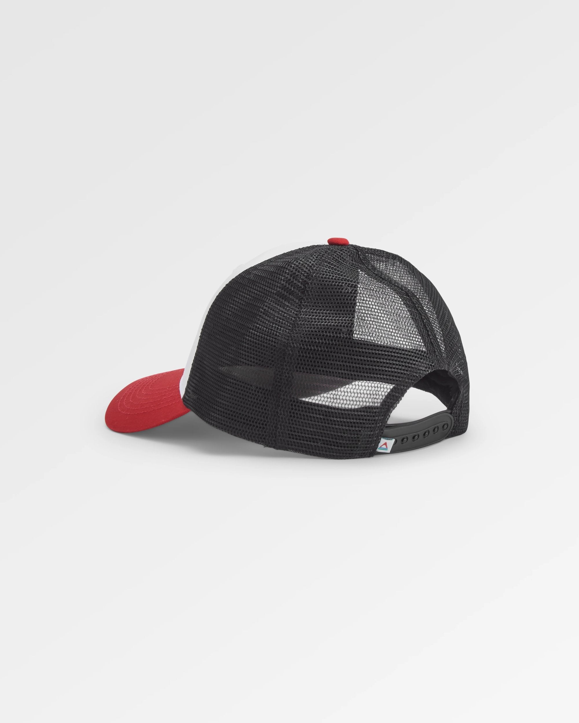 Odyssey Mesh Snapback Cap - Black/ Red Spice - Flatlay