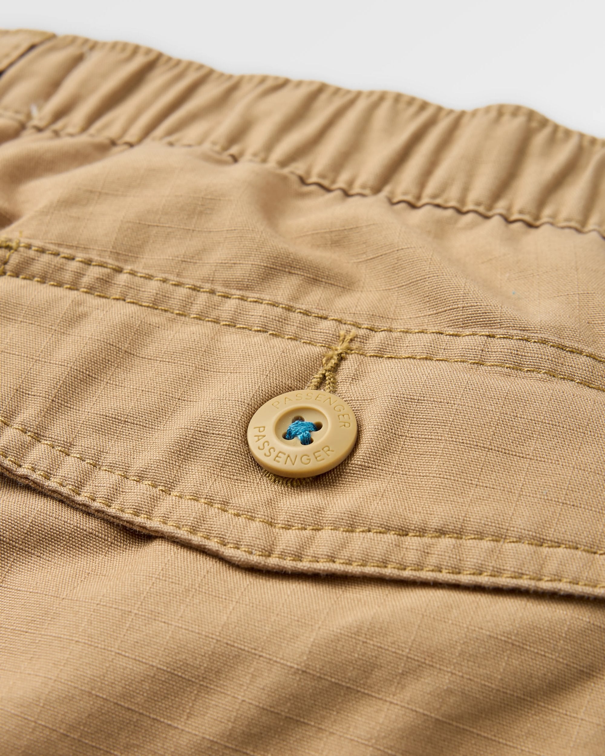 Rif-Raf Organic Cotton Ripstop Short - Biscuit - Flatlay