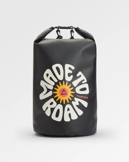 Tide 30L Recycled Dry Bag - Black - Flatlay