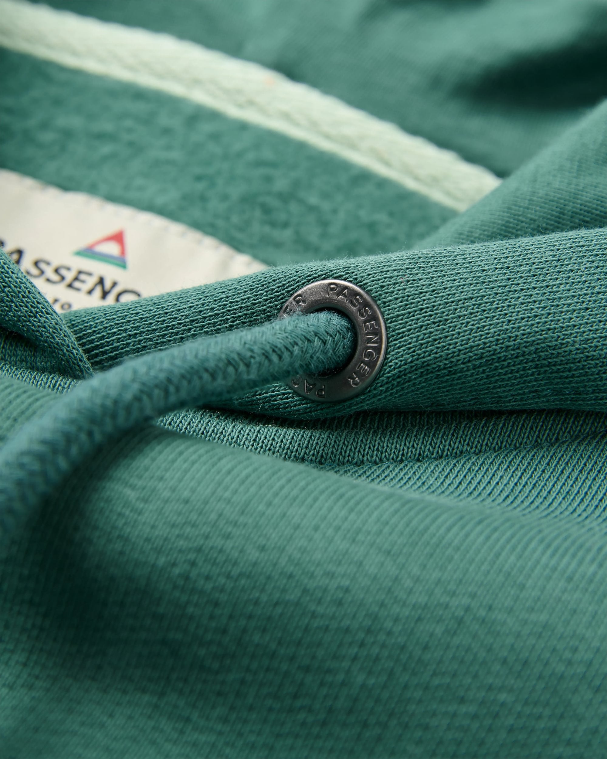 Snapshot Organic Cotton Relaxed Fit Hoodie - Deep Ocean - Flatlay