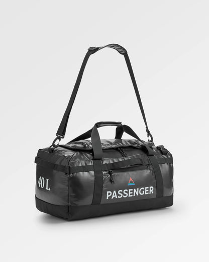 Roamer Recycled 40L Duffel Bag - Phantom Black - Flatlay