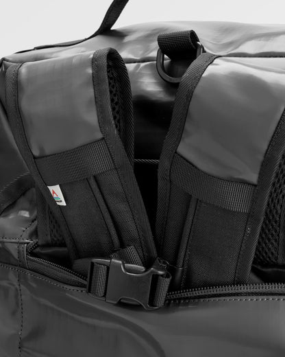 Roamer Recycled 40L Duffel Bag - Phantom Black - Flatlay