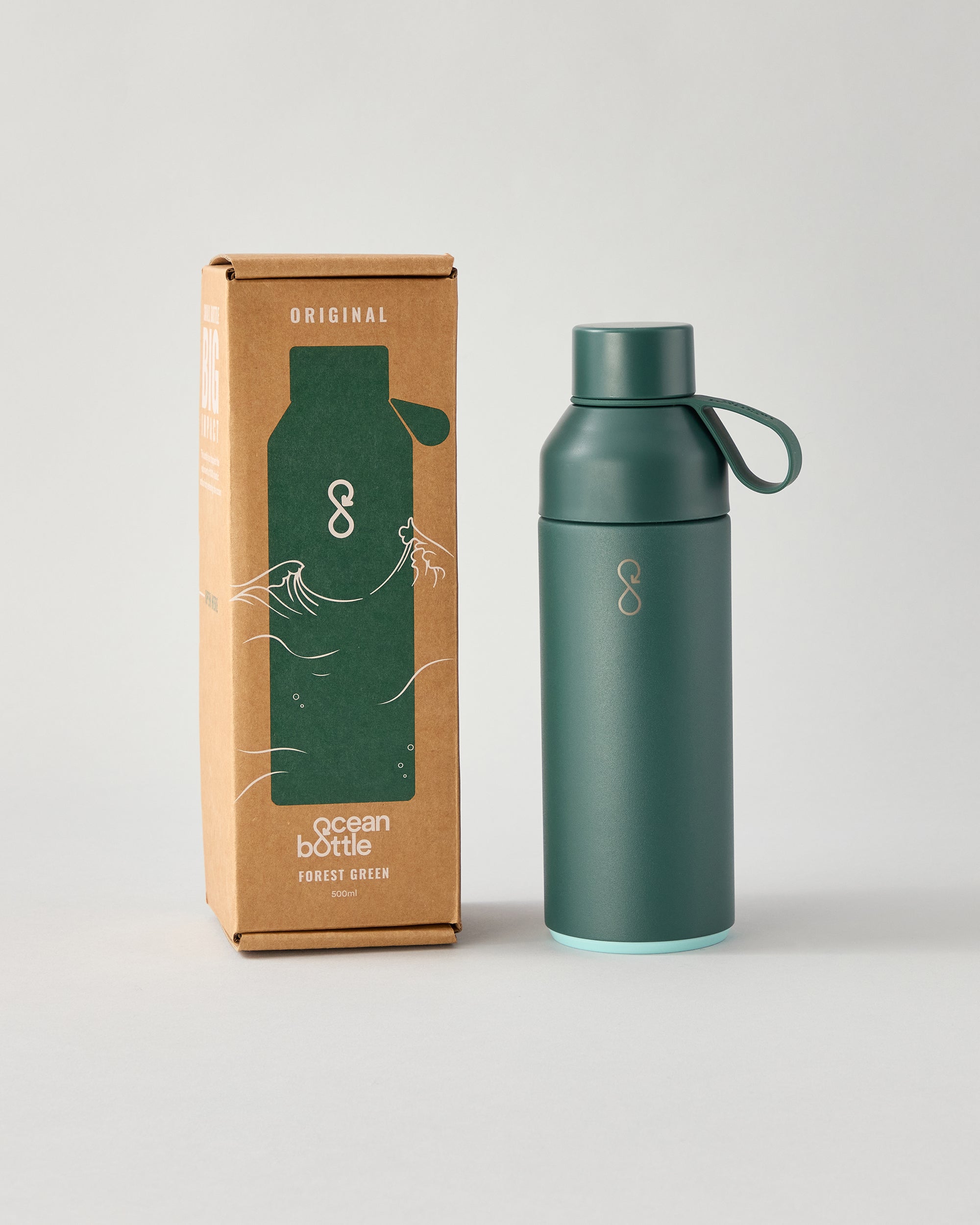 Original Ocean Bottle 500ml - Forest Green - Flatlay