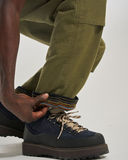 Vantage Lined Cotton Canvas Trouser - Khaki - Studio Model