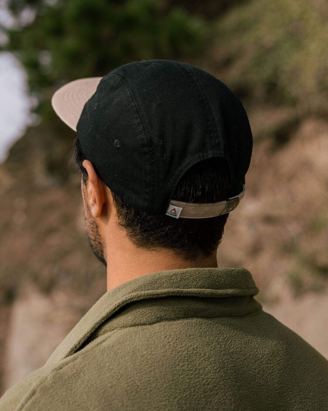 Love The Wild Recycled Cotton 5 Panel Cap - Black - Lifestyle - Male