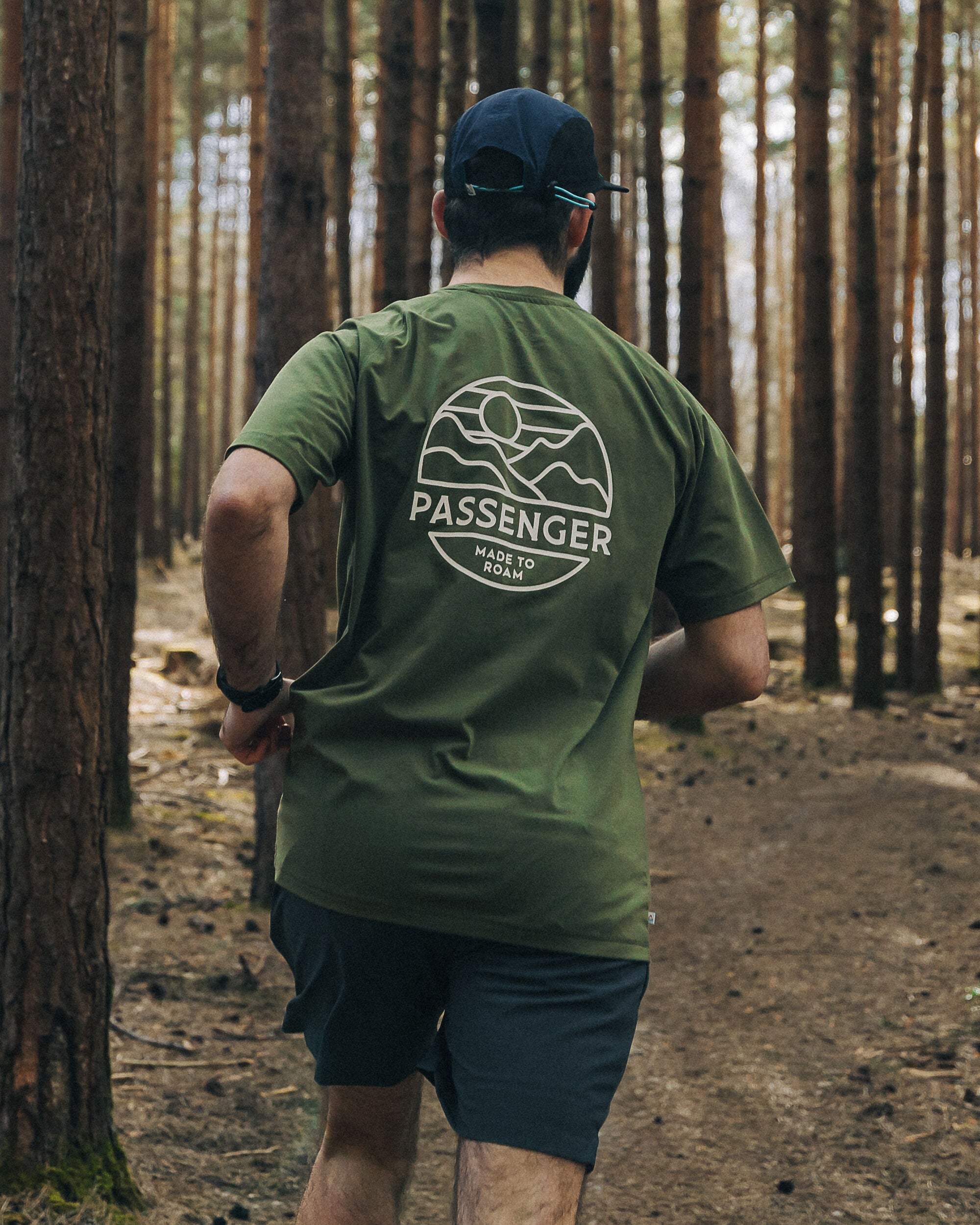 Sedona Recycled Active T-Shirt - Khaki - Lifestyle