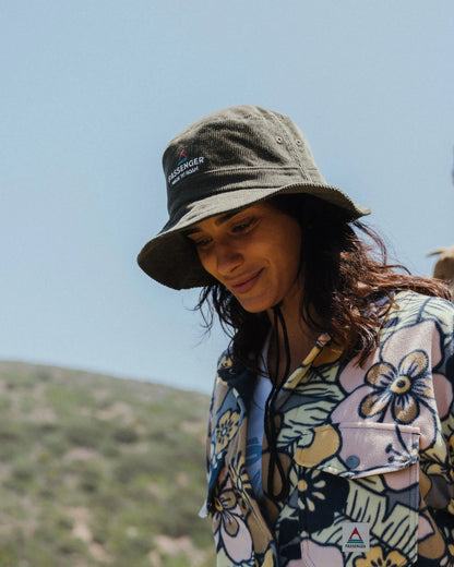 Forest Recycled Cord Bucket Hat - Khaki - Lifestyle - Female