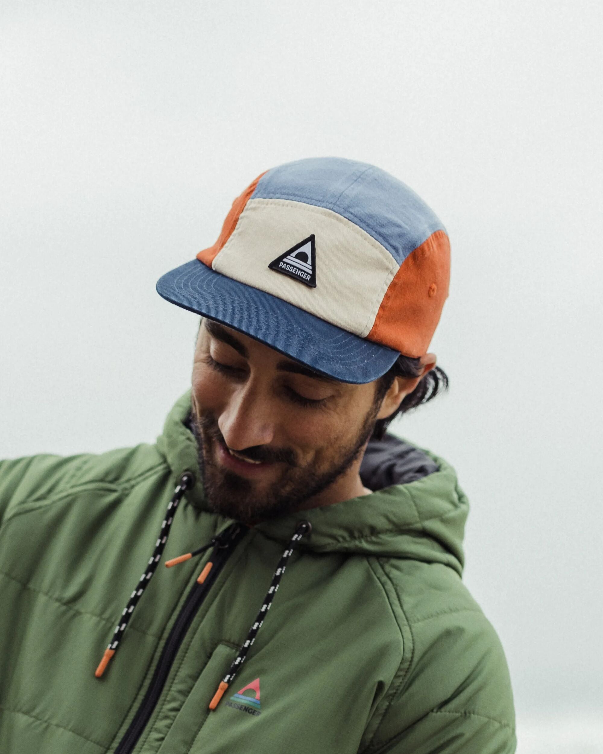 Fixie Recycled 5 Panel Cap - Sunrise Orange/ Moonlight Blue Multi - Lifestyle - Male