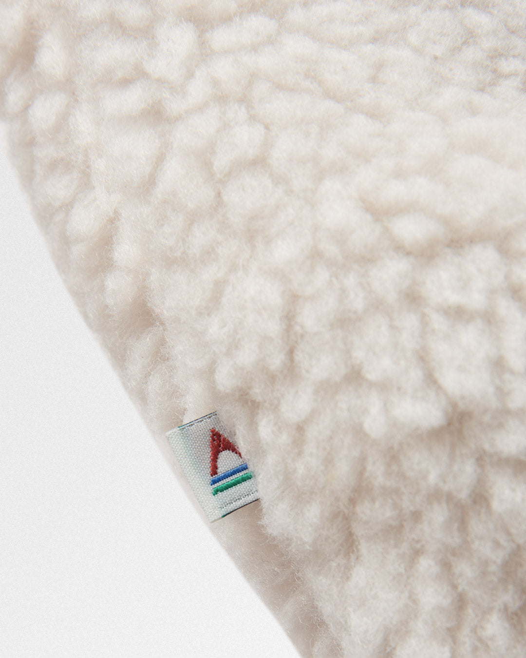 Trekker Recycled Deep-Pile Sherpa Fleece - Warm Ivory - Flatlay