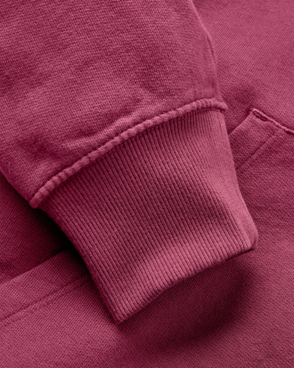 Roamer Patch Relaxed Fit Hoodie - Fig - Flatlay