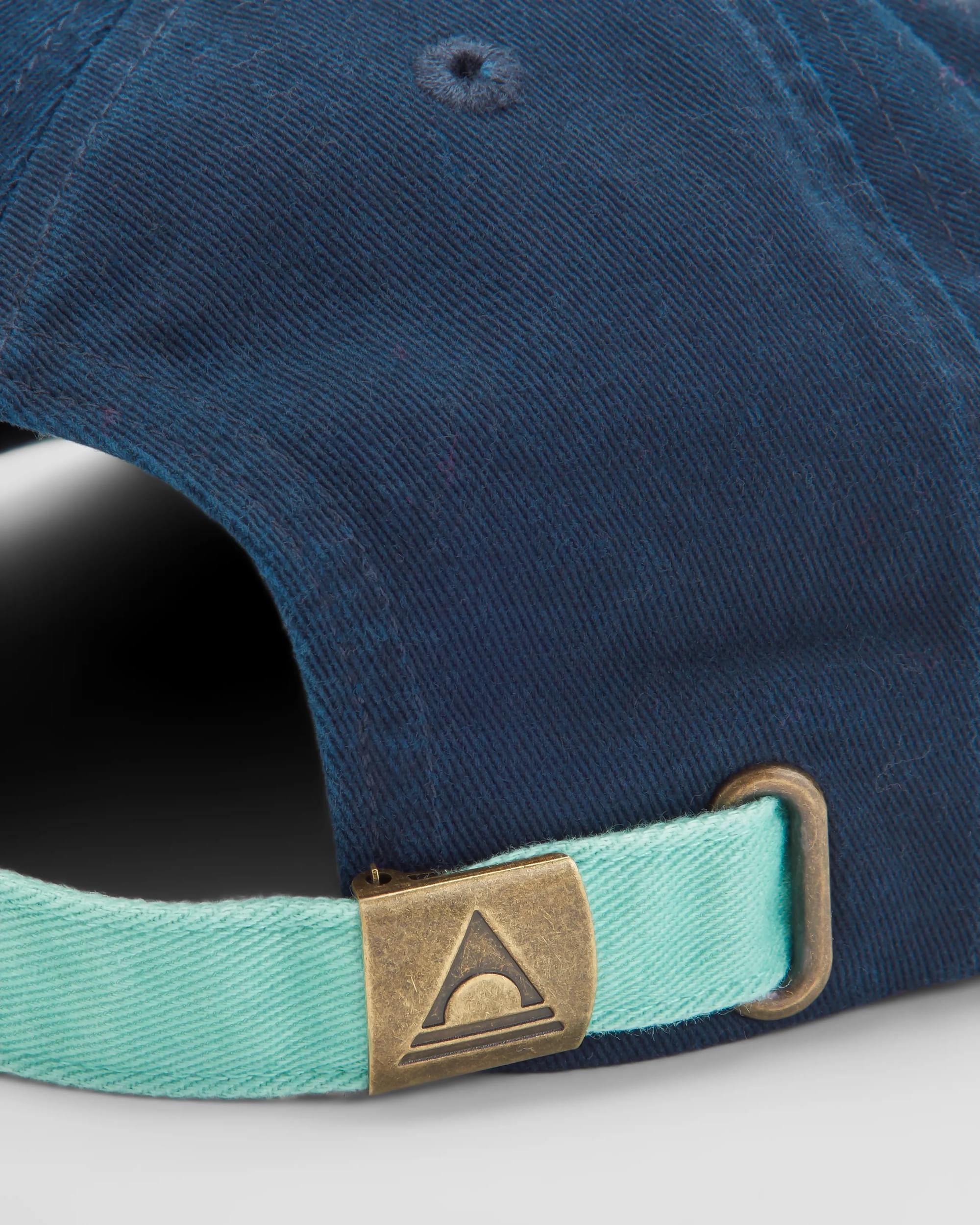 Tolima Recycled 5 Panel Cap - Dark Denim - Flatlay