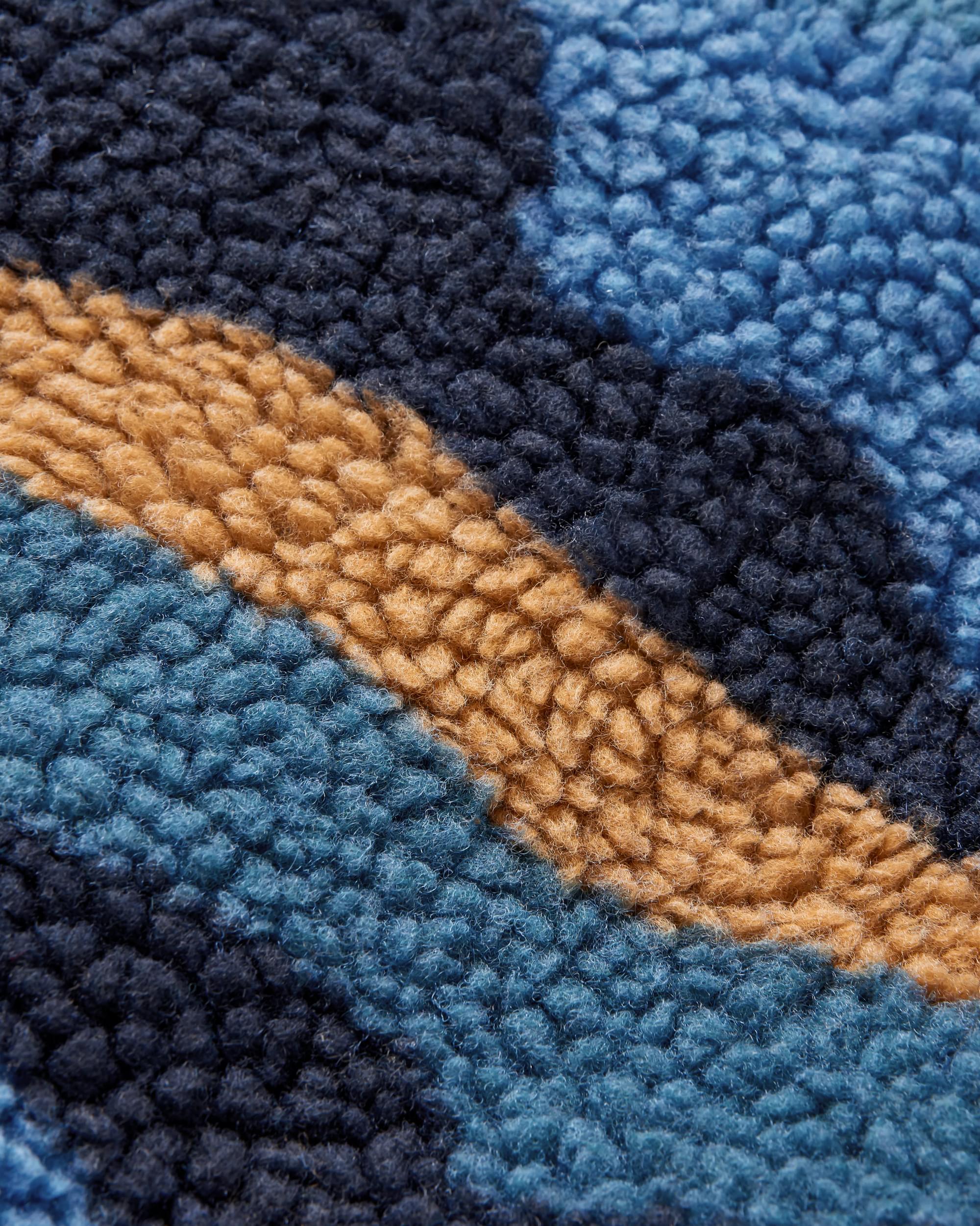 Offroad Recycled Sherpa 1/2 Zip Fleece - Scenic Navy - Flatlay