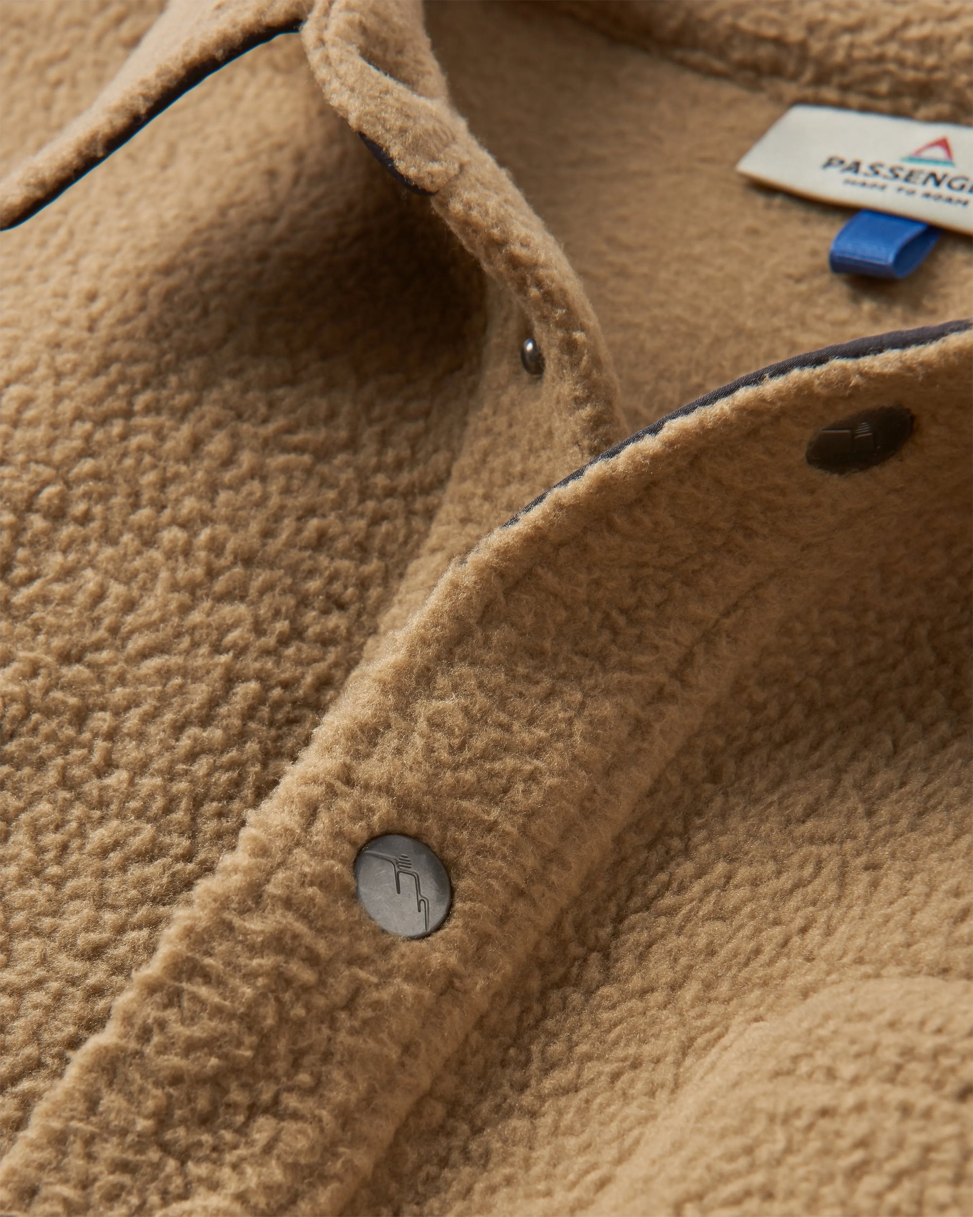 Backcountry Recycled Sherpa Fleece Shirt - Biscuit - Flatlay