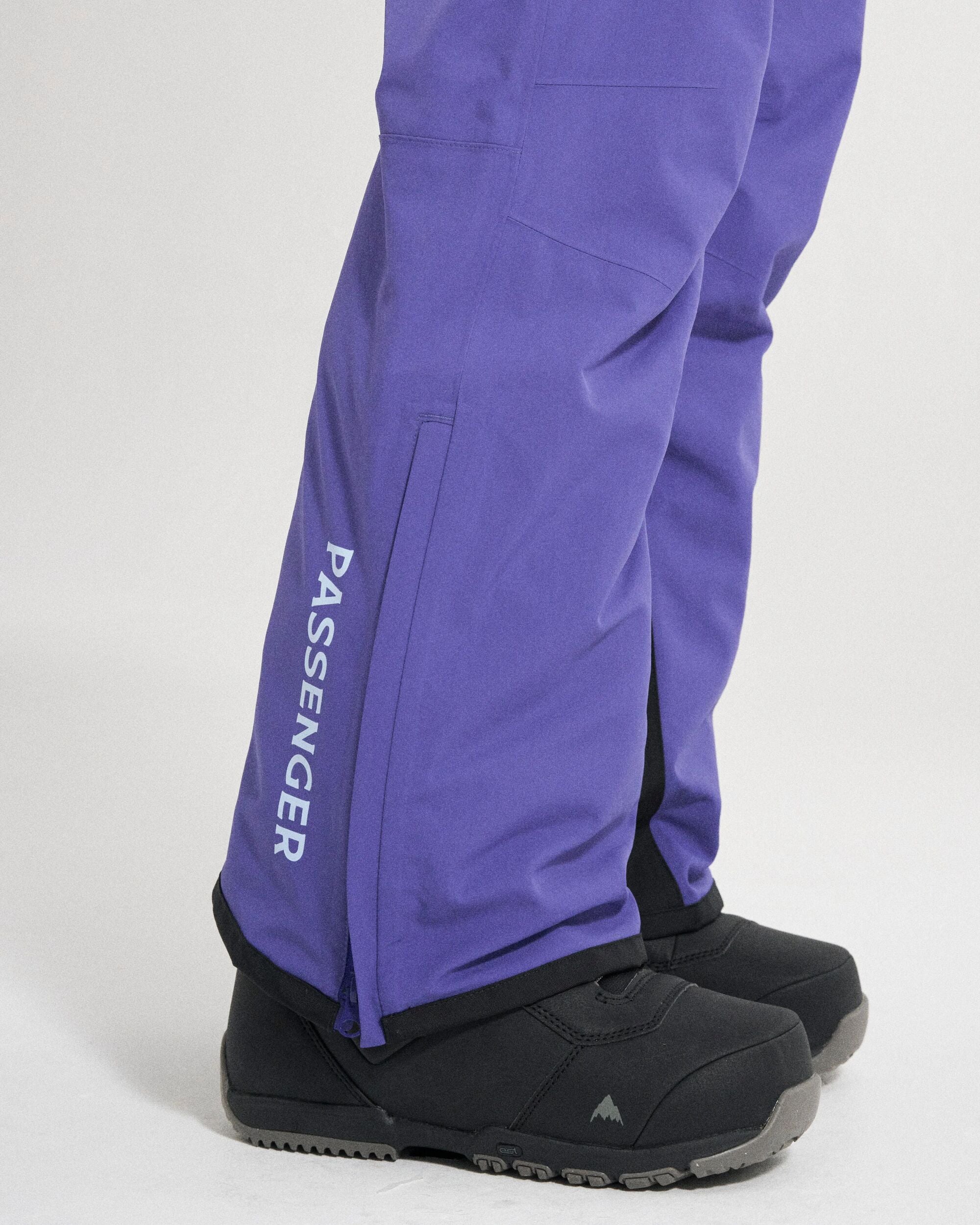 Snowscape Women's Recycled Pant - Purple Indigo - Studio Model