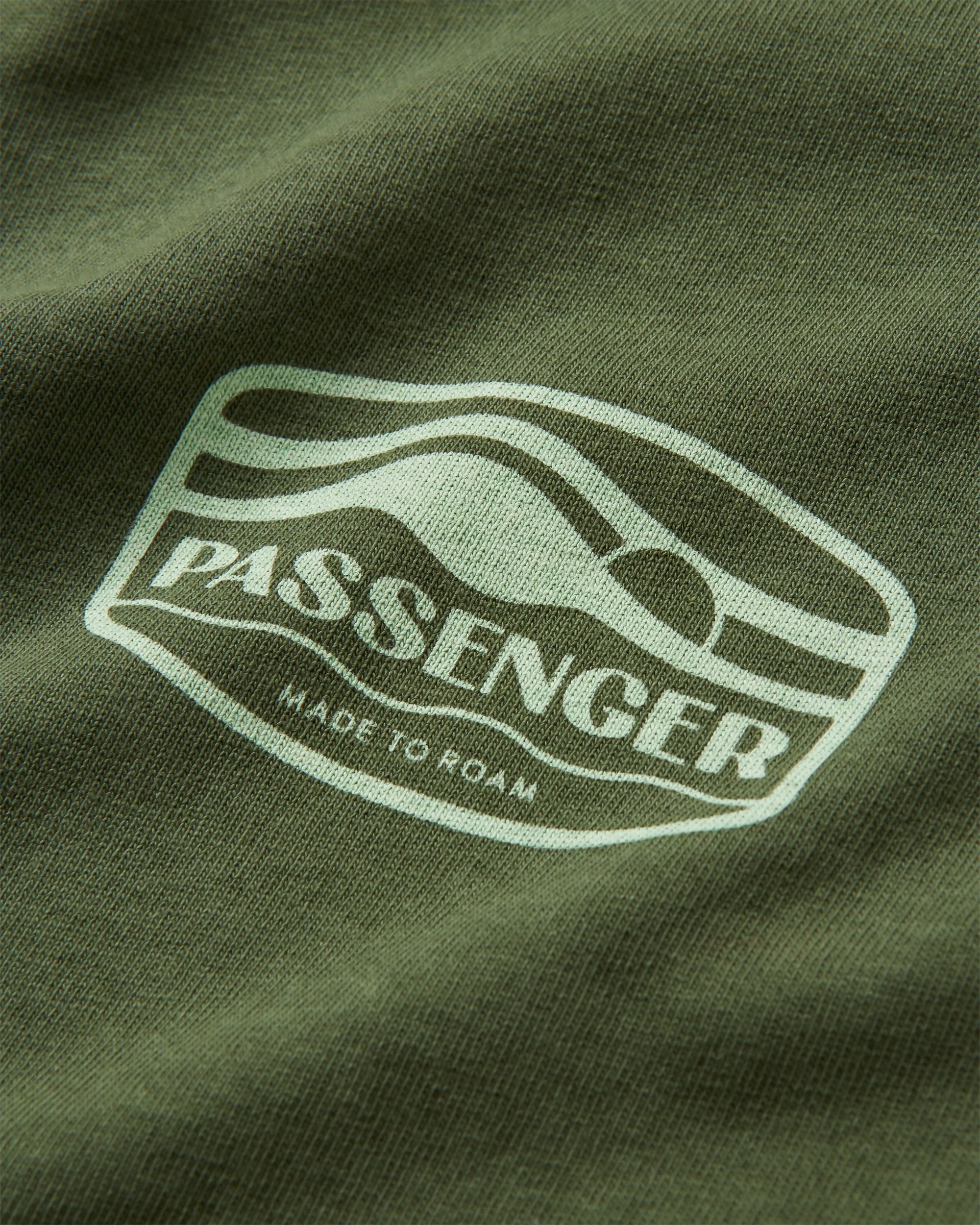 Rambler Recycled Cotton T-Shirt - Fir Tree - Flatlay