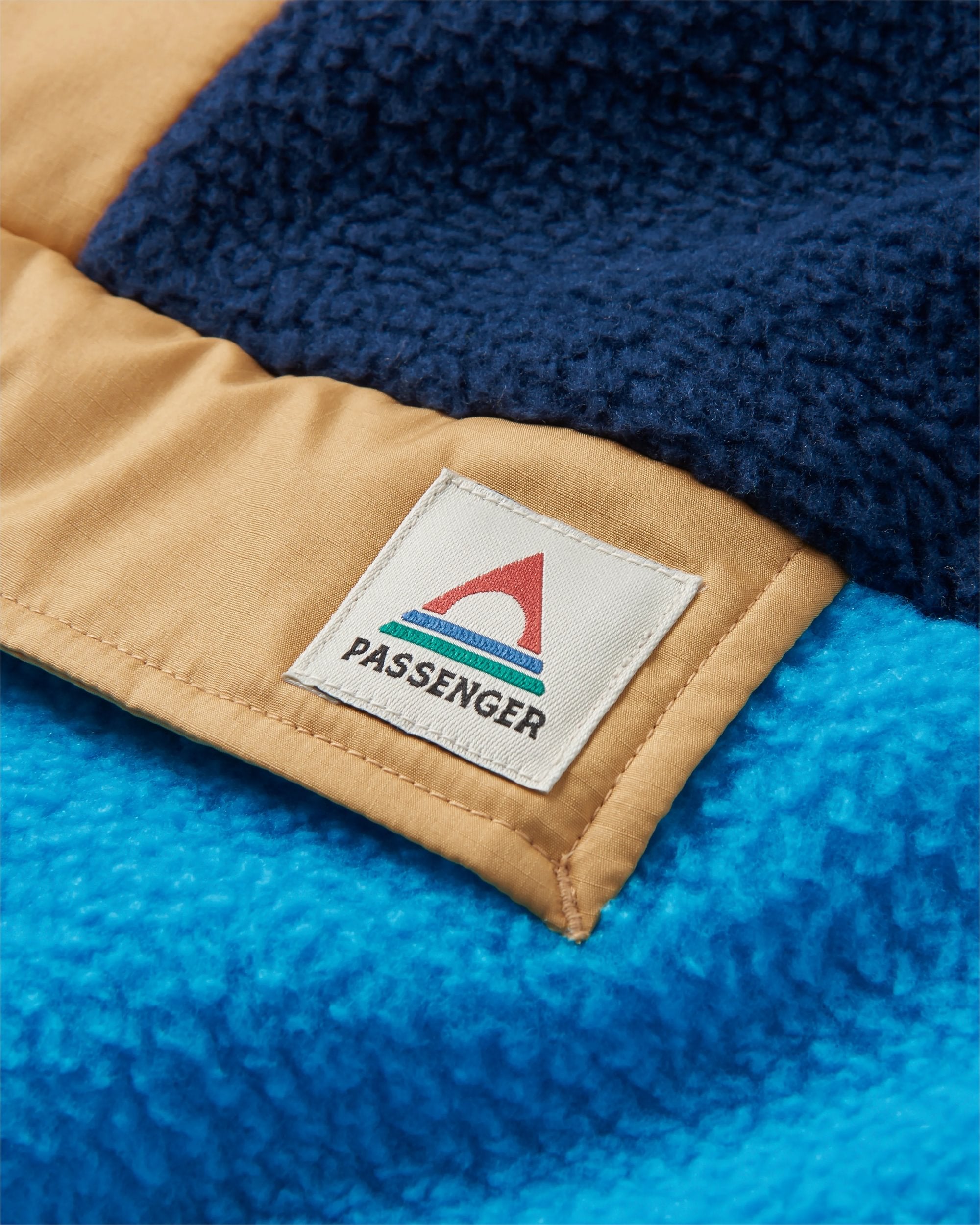 Maren 1/2 Zip Recycled Sherpa Fleece - Bluejay - Flatlay
