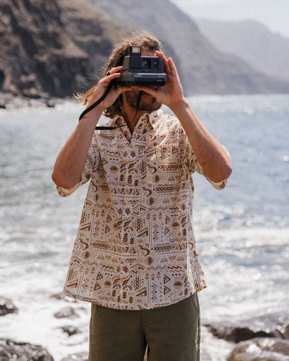 Chill Textured Short Sleeve Shirt - Elemental Geo Birch - Lifestyle